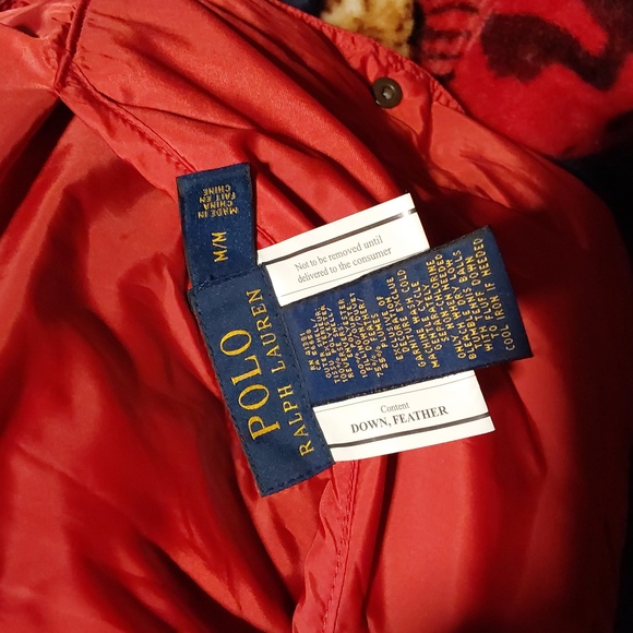 POLO RALPH GOOSE DWN VEST REVERSIBLE SIZE S.. - Picture 9 of 10